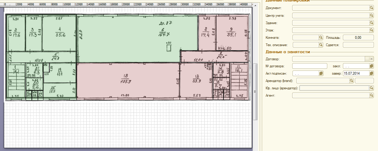 Visio план этажа